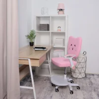 Кресло поворотное Catty, котенок розовый, ткань