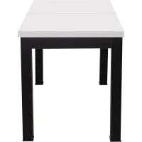 Стол раздвижной BLACK, 1100(1490)*670*770, (белый мат)