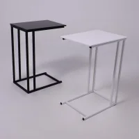Стол журнальный ПРЕСТИЖ,  МДФ белый/белый, 400*300*585