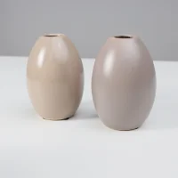 Ваза керамическая MARS, светло-серый, 11*15см