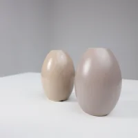 Ваза керамическая MARS, светло-серый, 11*15см