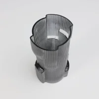 Ваза стеклянная CASH, серый, 12*25см