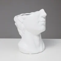 Ваза керамическая DIONIS, белый, 14*16,5*19,5см