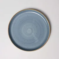Тарелка круглая VITAL 2, фарфор, синий, 25*25*3см