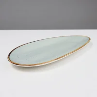 Блюдо овальное VITAL, фарфор, голубой, 36*17,5*2см