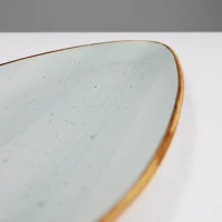 Блюдо овальное VITAL, фарфор, голубой, 36*17,5*2см