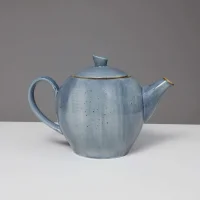 Чайник заварочный VITAL, фарфор, синий, 1,2л