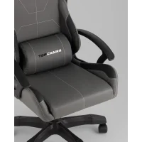 Кресло спортивное TopChairs Wyvern серо-черный