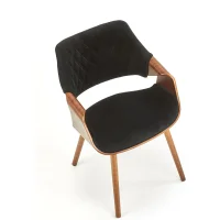 Стул HALMAR K396 черный/орех