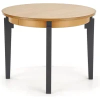 Стол обеденный HALMAR SORBUS дуб медовый/графит 100-200/100