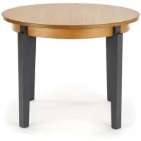 Стол обеденный HALMAR SORBUS дуб медовый/графит 100-200/100