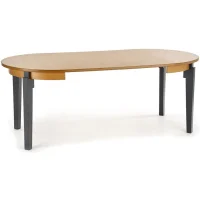 Стол обеденный HALMAR SORBUS дуб медовый/графит 100-200/100