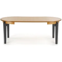Стол обеденный HALMAR SORBUS дуб медовый/графит 100-200/100