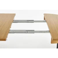 Стол обеденный HALMAR SORBUS дуб медовый/графит 100-200/100