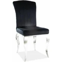 Стул SIGNAL PRINCE Velvet tap. 186 черный/хром