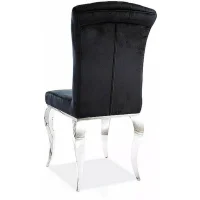 Стул SIGNAL PRINCE Velvet tap. 186 черный/хром