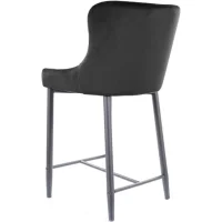 Стул барный SIGNAL COLIN B H-2 Velvet Bluvel 19 черный/черный