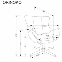 Кресло HALMAR ORINOKO бежевый
