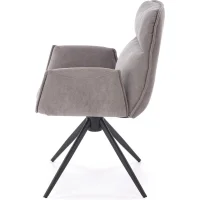 Стул HALMAR K574 серый/черный, поворотный