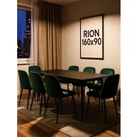 Стол обеденный SIGNAL RION черный/черный 160/90