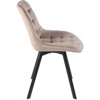 Стул SIGNAL MONTI Velvet Bluvel 40 темно-бежевый/черный, поворотный