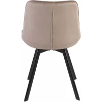 Стул SIGNAL MONTI Velvet Bluvel 40 темно-бежевый/черный, поворотный