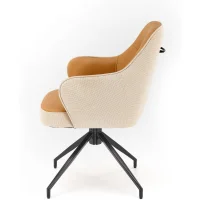 Стул HALMAR K527 коричневый/черный, поворотный