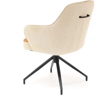 Стул HALMAR K527 коричневый/черный, поворотный