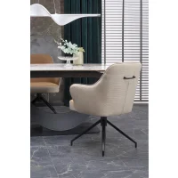 Стул HALMAR K527 коричневый/черный, поворотный