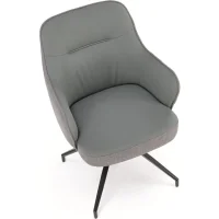 Стул HALMAR K527 серый/черный, поворотный