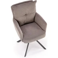 Стул HALMAR K528 серый/черный, поворотный