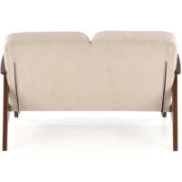 Диван HALMAR MILANO 2S tap. Castel 15 бежевый/орех