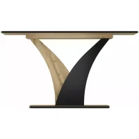 Стол обеденный SIGNAL VENTO дуб артизан/черный 120-160/68