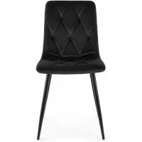 Стул SIGNAL TOM Velvet Bluvel 19 черный/черный