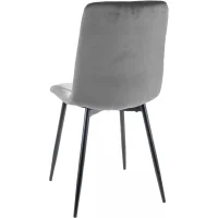 Стул SIGNAL TOM Velvet Bluvel 14 серый/черный