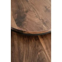 Комплект HALMAR OREO (2 стола журнальных) ореховый/черный