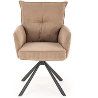 Стул HALMAR K528 капучино/черный, поворотный