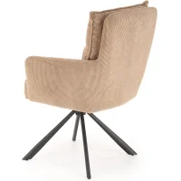 Стул HALMAR K528 капучино/черный, поворотный