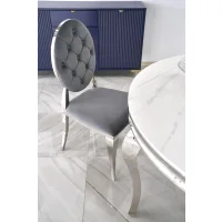 Стул HALMAR K555 серый/серебряный