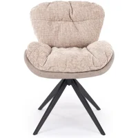 Стул HALMAR K599 бежевый/черный, поворотный