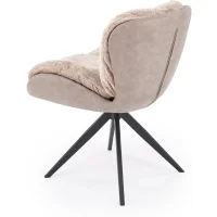 Стул HALMAR K599 бежевый/черный, поворотный