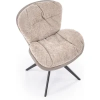 Стул HALMAR K599 бежевый/черный, поворотный