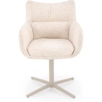 Стул HALMAR K614 CS бежевый/кашемир, поворотный