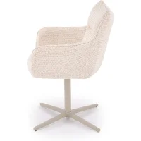 Стул HALMAR K614 CS бежевый/кашемир, поворотный