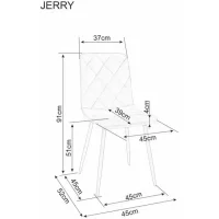 Стул SIGNAL JERRY Brego 07 серый/кашемир