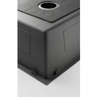 Кухонная мойка из нержавейки BLANTEK LS-5050B Nano black