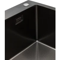 Кухонная мойка из нержавейки BLANTEK LS-5050HN Honeycomb Nano black