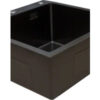 Кухонная мойка из нержавейки BLANTEK LS-5050HN Honeycomb Nano black