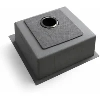 Кухонная мойка из нержавейки BLANTEK LS-5050HN Honeycomb Nano black