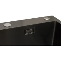 Кухонная мойка из нержавейки BLANTEK LS-5848B Nano black